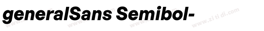 generalSans Semibol字体转换
